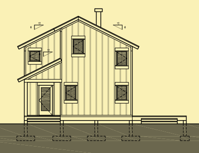 Elevation 2 For Justin's Eco Cabin