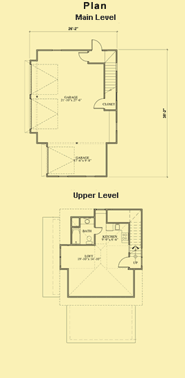 2 Car Garage Plans With a One Bedroom Guest Suite