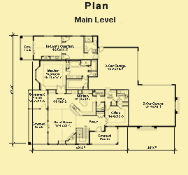 Front Side View House  Plans  With a Separate  In Law  Suite