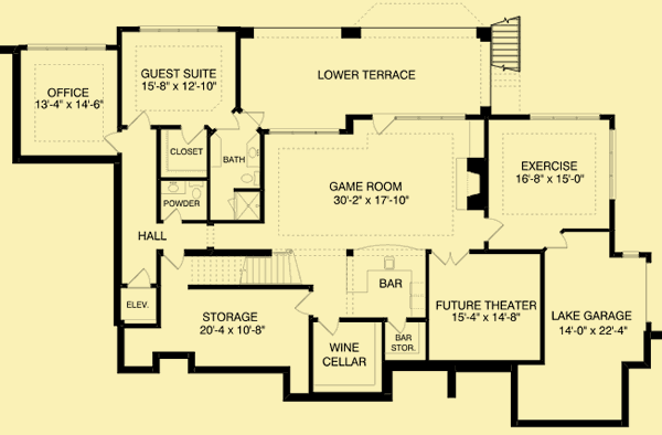 Floor Plans 1 For French Country Home