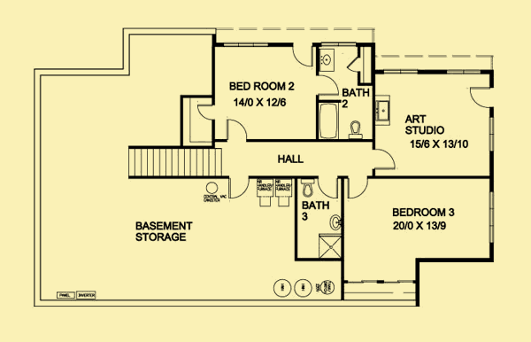 Floor Plans 1 For Passive Solar Ranch House