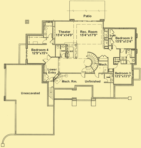 Floor Plans 1 For Ranch-Style Craftsman