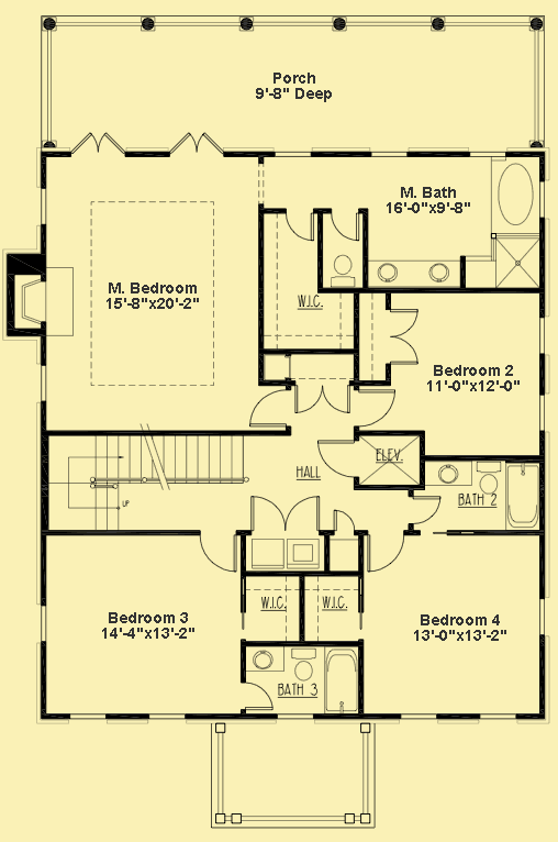 Floor Plans 1 For Southern Colonial