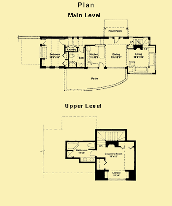 Lake House Plans For a Small Rustic Lakeview Vacation Home