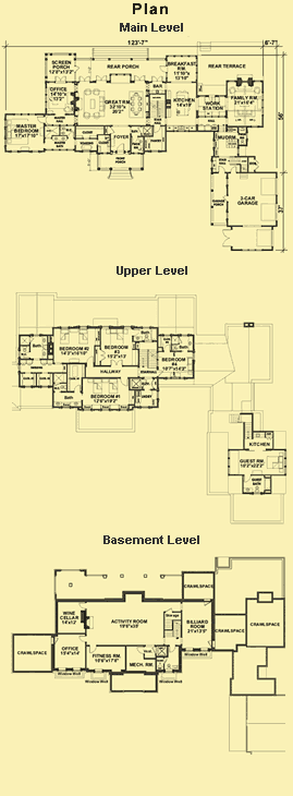 5 Bedroom House Plans A Large Home With A Guest Apartment