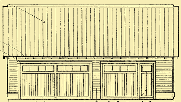 Front Elevation For 3-Car Garage