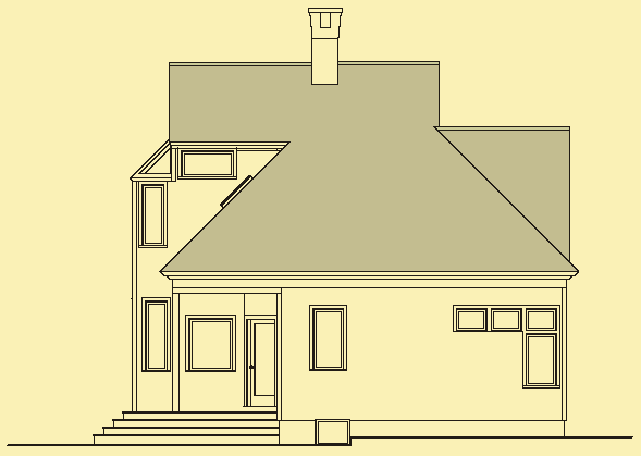 Front Elevation For A Sunny Place in the Forest
