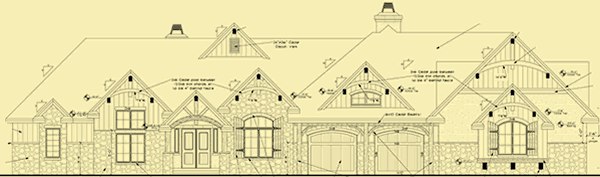 Front Elevation For Arched Gables