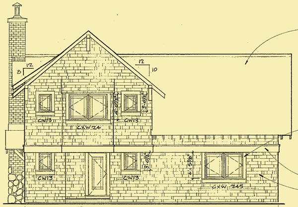 Front Elevation For Crystal's Craftsman