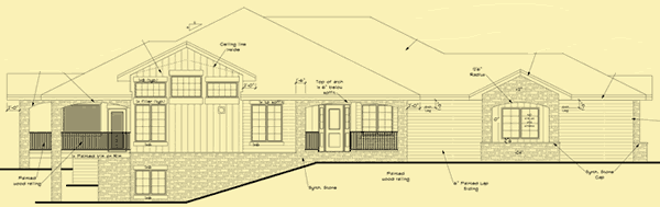 Front Elevation For Deck Views