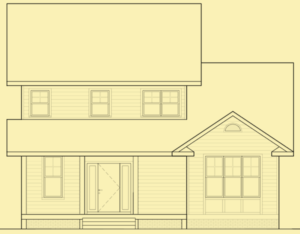 Front Elevation For Durham Cottage