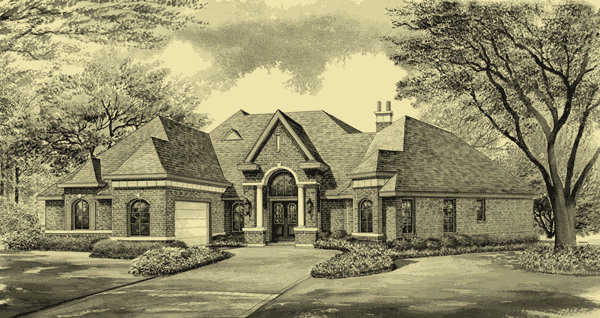 Front Elevation For French Country Elegance