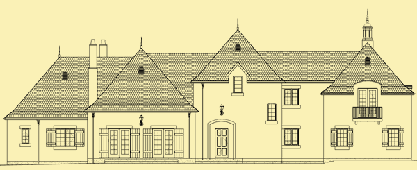 Front Elevation For French Country Living