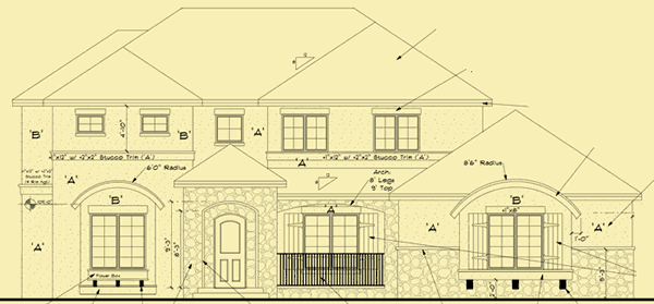 Front Elevation For French Country Style