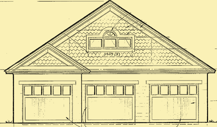 Front Elevation For Garage Loft