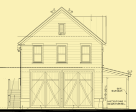 Front Elevation For Garage With Living Quarters