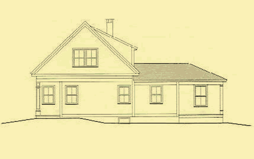 Front Elevation For Getting on the Land
