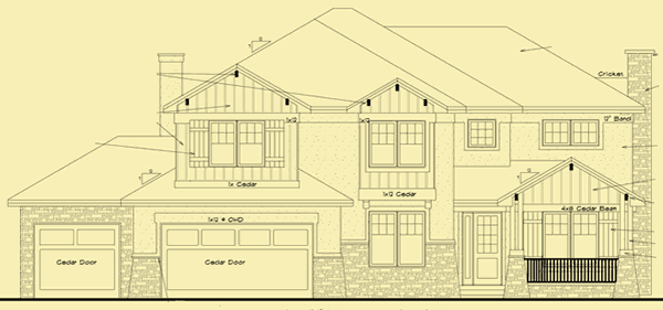 Front Elevation For Grassy Knoll