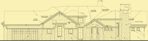 Front Elevation For Hillside View