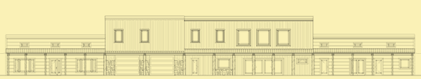 Front Elevation For ICF Earth Sheltered Home