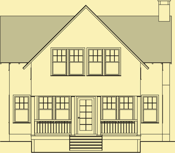 Front Elevation For Lakeside Guest House