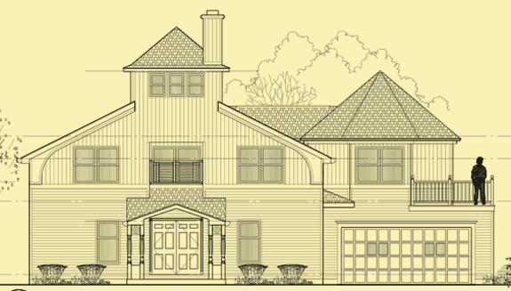 Front Elevation For Lakeside Observatory