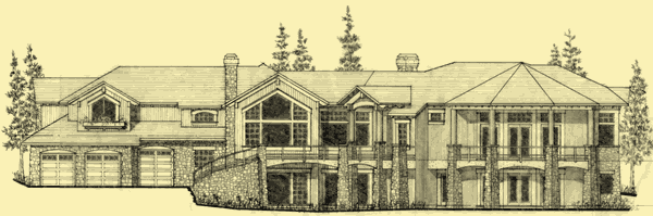 Front Elevation For Magnificent Mountain Living