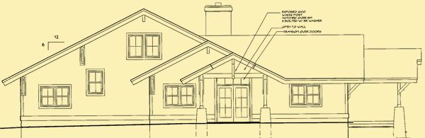 Front Elevation For Mountain Gable