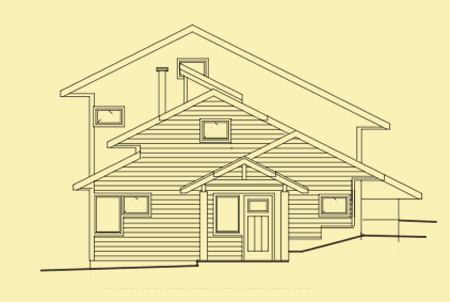 Front Elevation For Mountain Hideaway