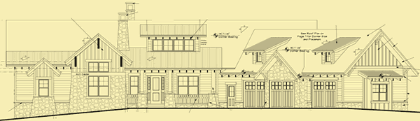 Front Elevation For Mountain Retreat