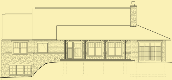 Front Elevation For One Bedroom Retreat