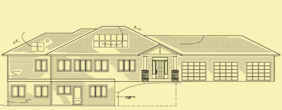 Front Elevation For Passive Solar Ranch House