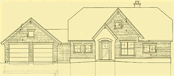Front Elevation For Pepin Cottage