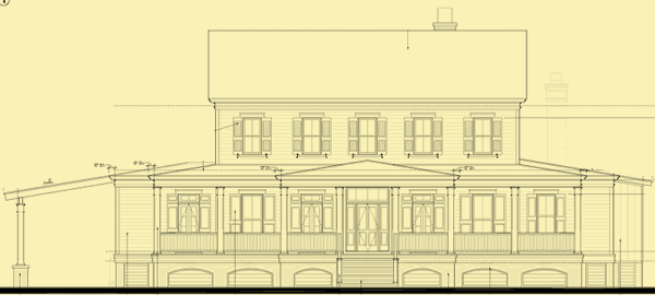 Front Elevation For Plantation Style with a View