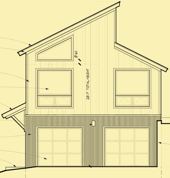 Front Elevation For Rustic Guest House