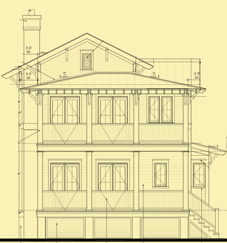 Front Elevation For Side Entry Charleston Classic