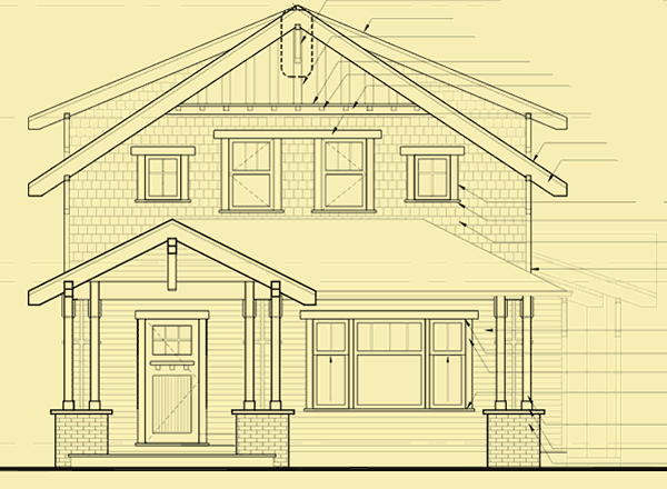  Simple  Craftsman Bungalow Plans  Designed For a Narrow Lot