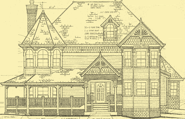 Front Elevation For Spellman Victorian