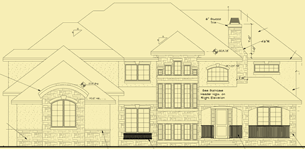 Front Elevation For Stairwell Tower