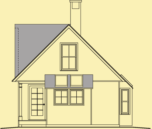 Front Elevation For The Cabin