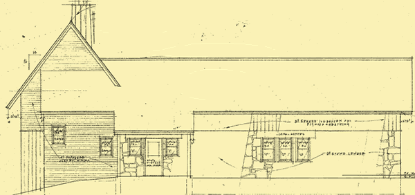 Front Elevation For Timbered Lake Retreat