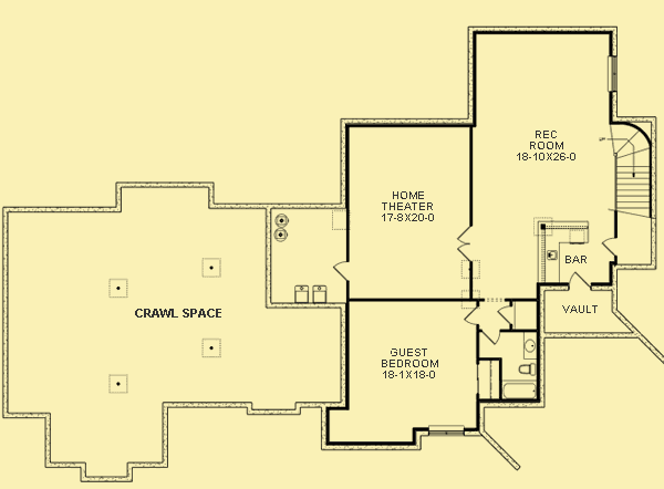 Lower Level Floor Plans For Fantastic Rear View