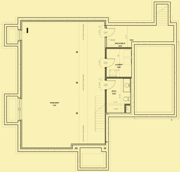 Lower Level Floor Plans For Greek Revival 4 Bedroom
