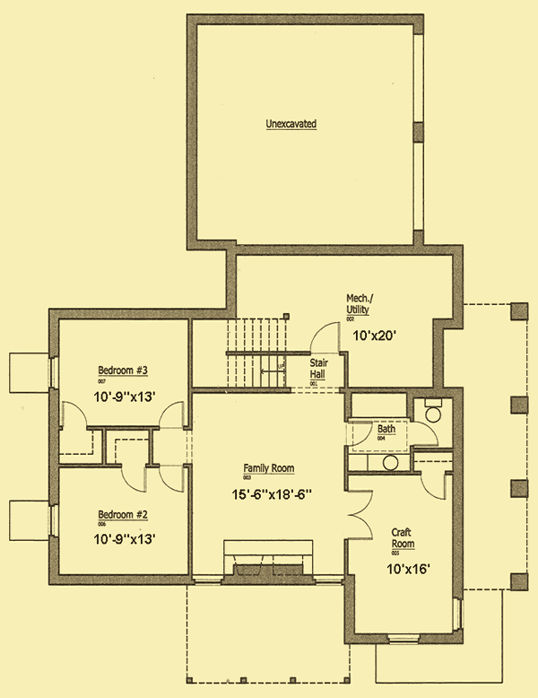 Lower Level Floor Plans For Lena's Cottage