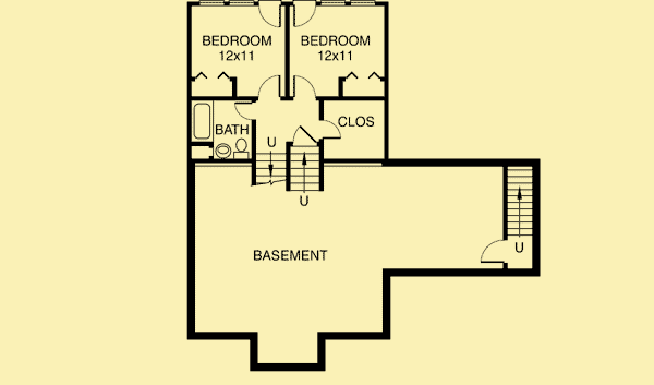Lower Level Floor Plans For Little Red House