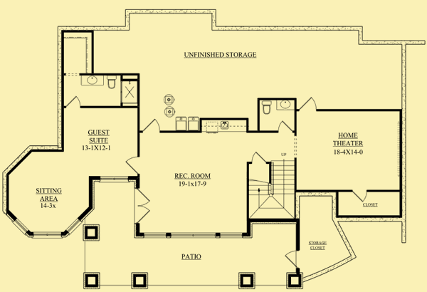 Lower Level Floor Plans For Magical Mix of Materials