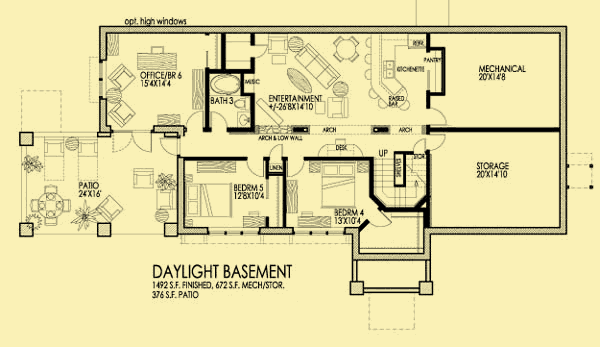 Lower Level Floor Plans For Magical Morning Room