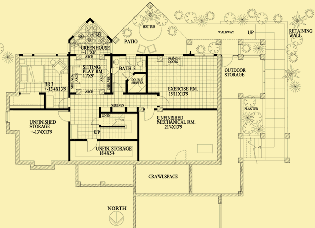 Lower Level Floor Plans For Master with 180 View