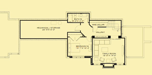 Lower Level Floor Plans For Portland Craftsman