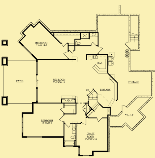 Lower Level Floor Plans For Single Story With Great Views